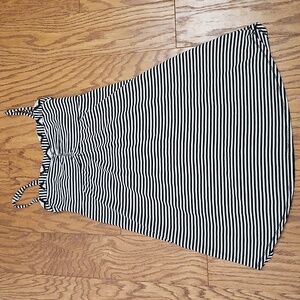 Roxy - Black & White Stripe Juniors Dress Size Medium